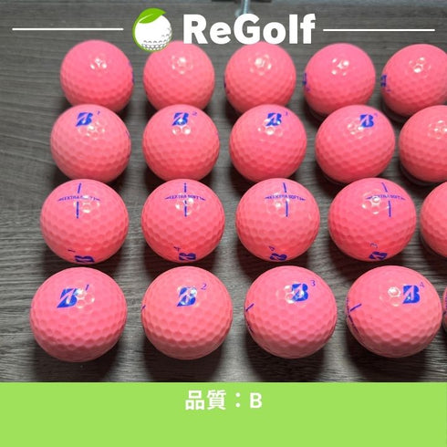 【中古】 ロストボール ブリヂストン エクストラソフト ピンク 2023年モデル 20球 Bランク ゴルフボール リゴルフ