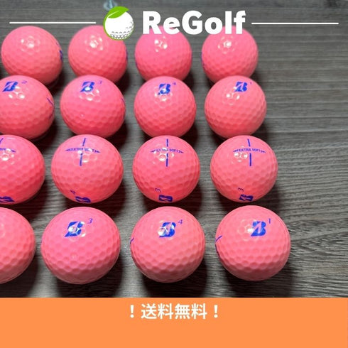 【中古】 ロストボール ブリヂストン エクストラソフト ピンク 2023年モデル 20球 Bランク ゴルフボール リゴルフ