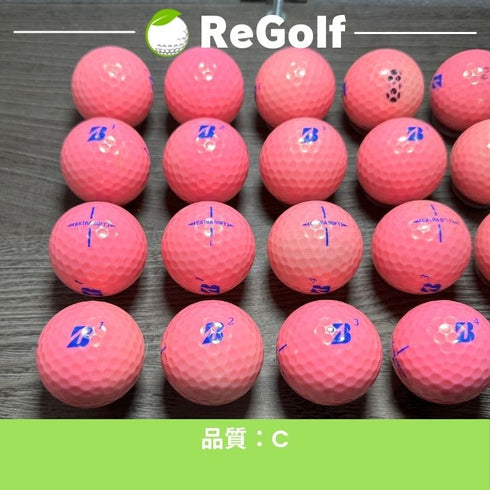 【中古】 ロストボール ブリヂストン エクストラソフト ピンク 2023年モデル 20球 Cランク ゴルフボール リゴルフ