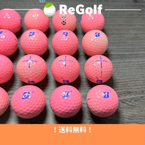 【中古】 ロストボール ブリヂストン エクストラソフト ピンク 2023年モデル 20球 Cランク ゴルフボール リゴルフ