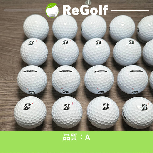 【中古】 ロストボール ブリヂストン スーパー ストレート ホワイト 2021年モデル 20球 Aランク ゴルフボール リゴルフ