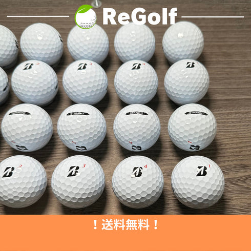 【中古】 ロストボール ブリヂストン スーパー ストレート ホワイト 2021年モデル 20球 Aランク ゴルフボール リゴルフ