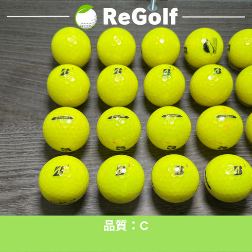 【中古】 ロストボール ブリヂストン スーパー ストレート イエロー 2021年モデル 20球 Cランク ゴルフボール リゴルフ