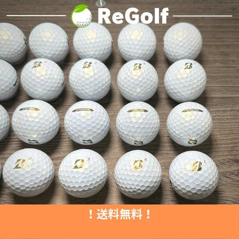 【中古】 ロストボール ブリヂストン スーパー ストレート パール 2021年モデル 20球 Aランク ゴルフボール リゴルフ