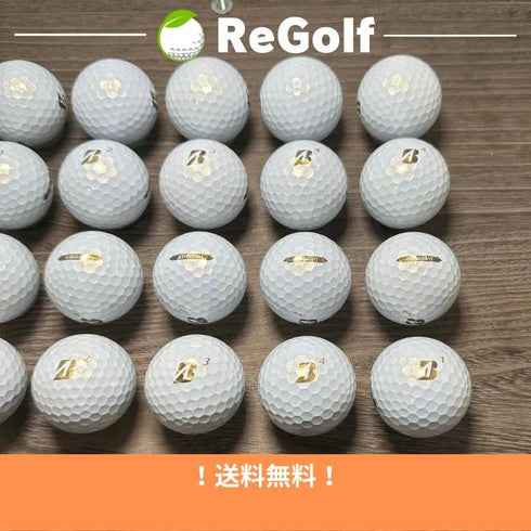 【中古】 ロストボール ブリヂストン スーパー ストレート パール 2021年モデル 20球 Bランク ゴルフボール リゴルフ