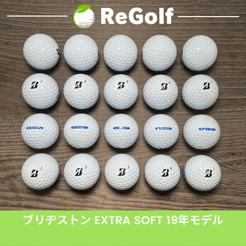 【中古】 ロストボール ブリヂストン エクストラソフト ホワイト 2021年モデル 20球 Aランク ゴルフボール リゴルフ