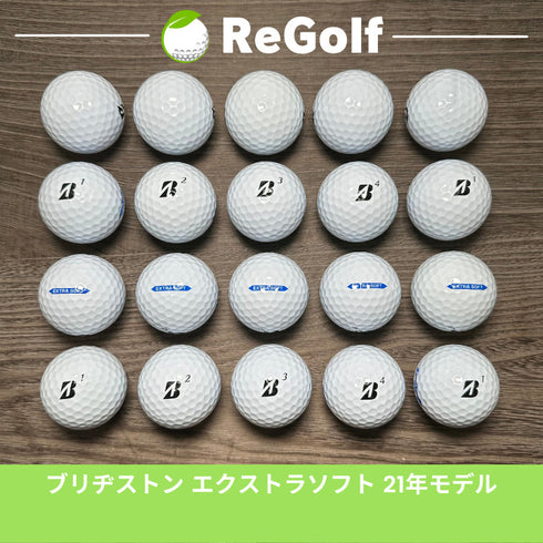 【中古】 ロストボール ブリヂストン エクストラソフト ホワイト 2021年モデル 20球 Bランク ゴルフボール リゴルフ