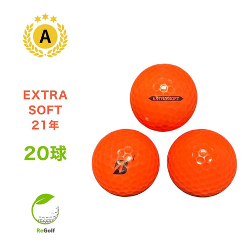 【中古】 ロストボール ブリヂストン エクストラソフト オレンジ 2021年モデル 20球 Aランク ゴルフボール リゴルフ