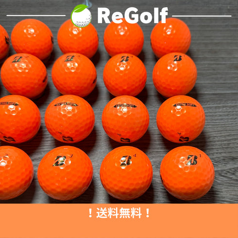 【中古】 ロストボール ブリヂストン エクストラソフト オレンジ 2021年モデル 20球 Aランク ゴルフボール リゴルフ