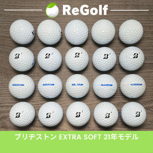 【中古】 ロストボール ブリヂストン エクストラソフト ホワイト 2021年モデル 20球 Cランク ゴルフボール リゴルフ