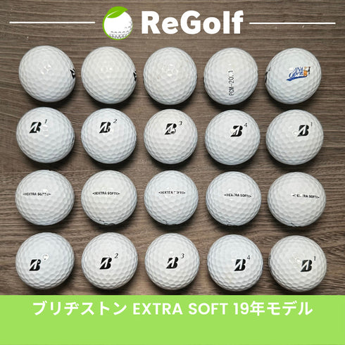 【中古】 ロストボール ブリヂストン エクストラソフト ホワイト 2019年モデル 20球 ACランク ゴルフボール リゴルフ