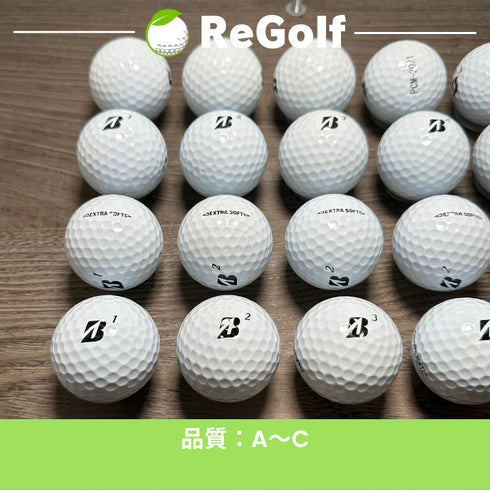 【中古】 ロストボール ブリヂストン エクストラソフト ホワイト 2019年モデル 20球 ACランク ゴルフボール リゴルフ