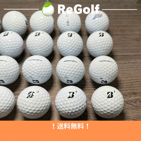 【中古】 ロストボール ブリヂストン エクストラソフト ホワイト 2019年モデル 20球 ACランク ゴルフボール リゴルフ