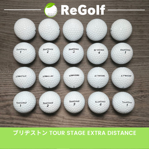 【中古】 ロストボール ブリヂストン ツアーステージ エクストラディスタンス ホワイト 20球 Bランク ゴルフボール リゴルフ