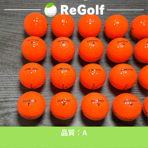 【中古】 ロストボール ブリヂストン ツアーステージ エクストラディスタンス オレンジ 20球 Aランク ゴルフボール リゴルフ