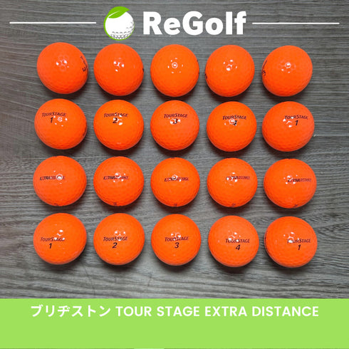 【中古】 ロストボール ブリヂストン ツアーステージ エクストラディスタンス オレンジ 20球 Bランク ゴルフボール リゴルフ