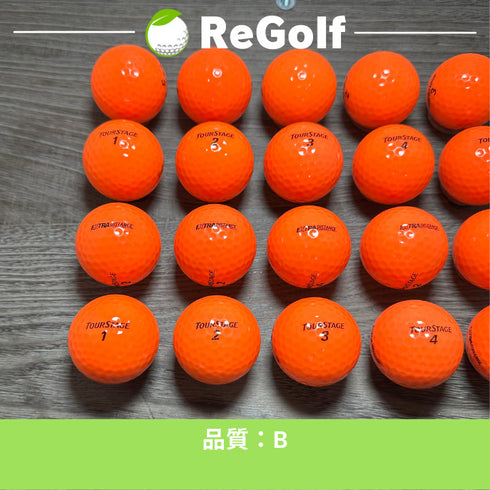 【中古】 ロストボール ブリヂストン ツアーステージ エクストラディスタンス オレンジ 20球 Bランク ゴルフボール リゴルフ