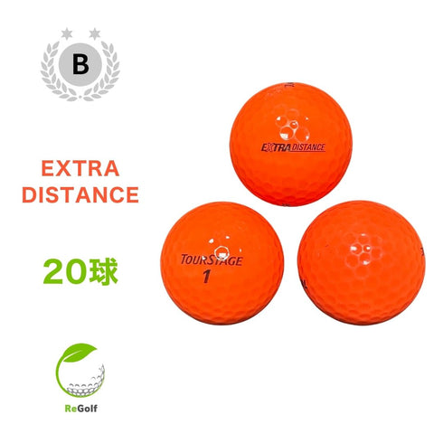【中古】 ロストボール ブリヂストン ツアーステージ エクストラディスタンス オレンジ 20球 Bランク ゴルフボール リゴルフ