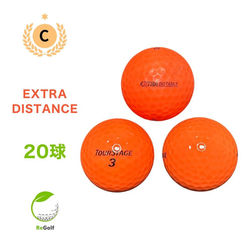【中古】 ロストボール ブリヂストン ツアーステージ エクストラディスタンス オレンジ 20球 Cランク ゴルフボール リゴルフ