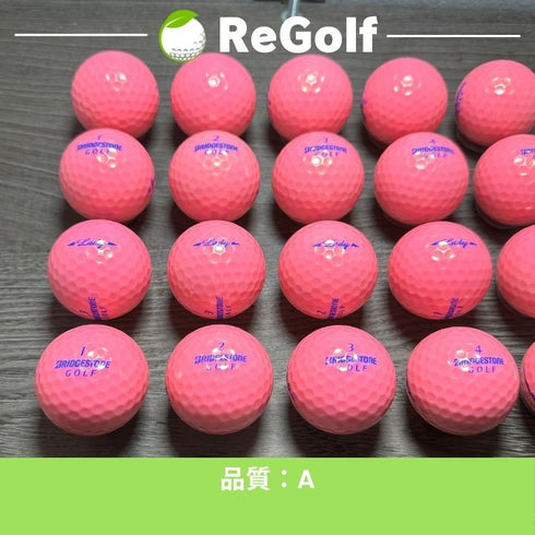 【中古】 ロストボール ブリヂストン LADY レディ ピンク 20球 Aランク ゴルフボール リゴルフ