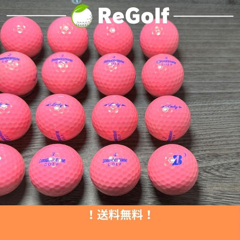 【中古】 ロストボール ブリヂストン LADY レディ ピンク 20球 Aランク ゴルフボール リゴルフ