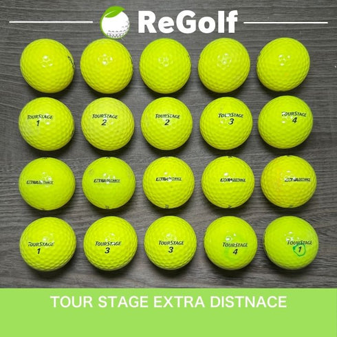 【中古】 ロストボール ブリヂストン ツアーステージ エクストラディスタンス イエロー 20球 Cランク ゴルフボール リゴルフ