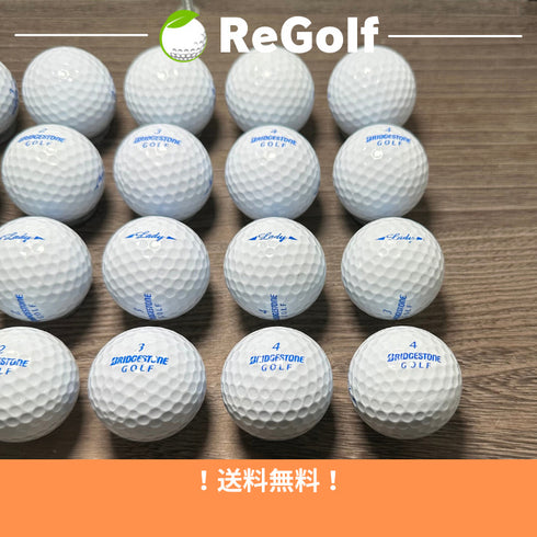 【中古】 ロストボール ブリヂストン LADY レディホワイト 20球 Bランク ゴルフボール リゴルフ