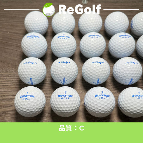 【中古】 ロストボール ブリヂストン LADY レディ ホワイト 20球 Cランク ゴルフボール リゴルフ