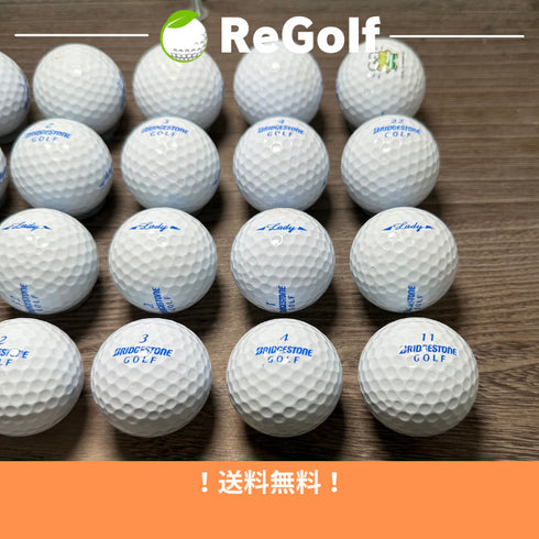 【中古】 ロストボール ブリヂストン LADY レディ ホワイト 20球 Cランク ゴルフボール リゴルフ