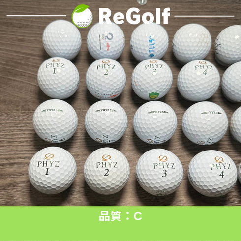 【中古】 ロストボール ブリヂストン PHYZ ファイズ ファイブ 5 ホワイト 20球 Cランク ゴルフボール リゴルフ