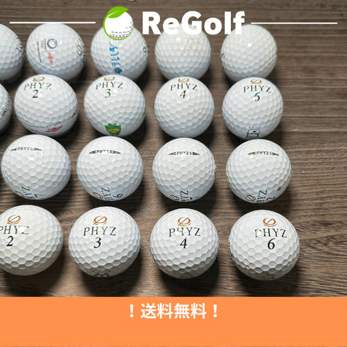 【中古】 ロストボール ブリヂストン PHYZ ファイズ ファイブ 5 ホワイト 20球 Cランク ゴルフボール リゴルフ