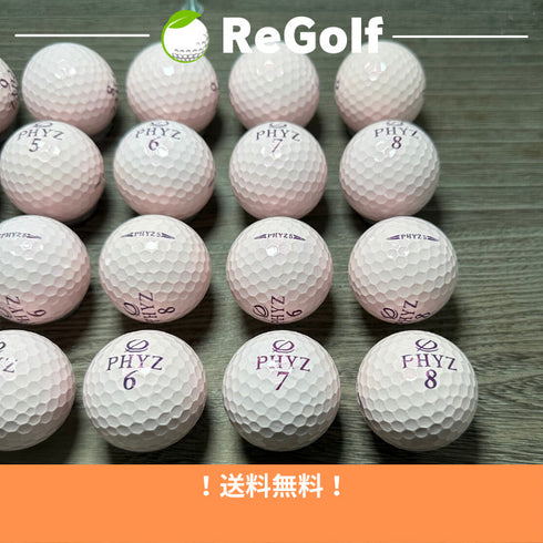 【中古】 ロストボール ブリヂストン PHYZ ファイズ ファイブ パール ピンク 20球 Aランク ゴルフボール リゴルフ