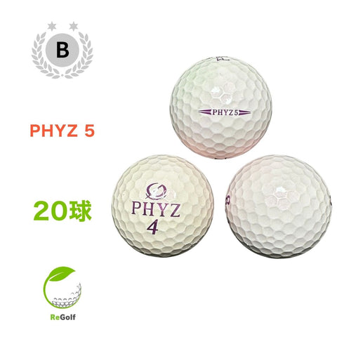 【中古】 ロストボール ブリヂストン PHYZ ファイズ ファイブ 5 ピンク パール 20球 Bランク ゴルフボール リゴルフ