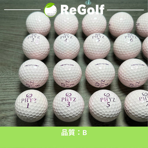 【中古】 ロストボール ブリヂストン PHYZ ファイズ ファイブ 5 ピンク パール 20球 Bランク ゴルフボール リゴルフ