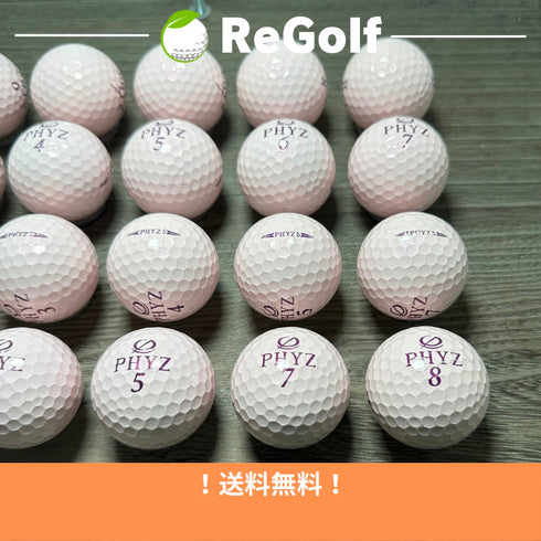 【中古】 ロストボール ブリヂストン PHYZ ファイズ ファイブ 5 ピンク パール 20球 Bランク ゴルフボール リゴルフ