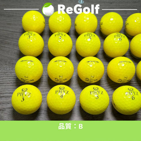 【中古】 ロストボール ブリヂストン PHYZ ファイズ ファイブ 5 イエロー 20球 Bランク ゴルフボール リゴルフ