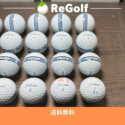 ロストボール タイトリスト ツアーソフト ホワイト エイム 360° 2024年モデル 20球 ACランク ゴルフボール