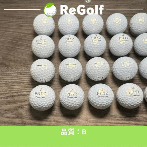【中古】 ロストボール ブリヂストン PHYZ ファイズ プレミアム ゴールドパール 20球 Bランク ゴルフボール リゴルフ