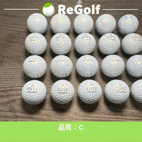 ロストボール ブリヂストン PHYZ ファイズ プレミアム 20球 Cランク ゴルフボール