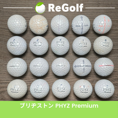 【中古】 ロストボール ブリヂストン PHYZ ファイズ プレミアム プラチナムパール 20球 ゴルフボール リゴルフ