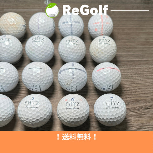 【中古】 ロストボール ブリヂストン PHYZ ファイズ プレミアム プラチナムパール 20球 ゴルフボール リゴルフ