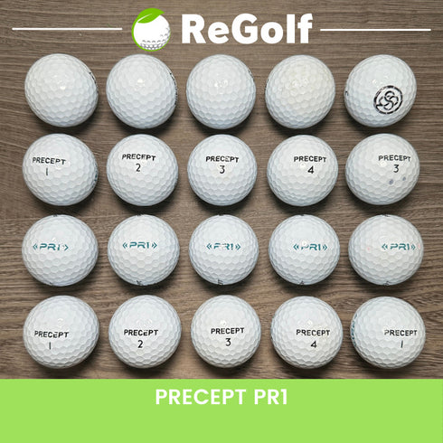【中古】 ロストボール ブリヂストン プリセプト PR1 ホワイト 20球 ACランク ゴルフボール リゴルフ