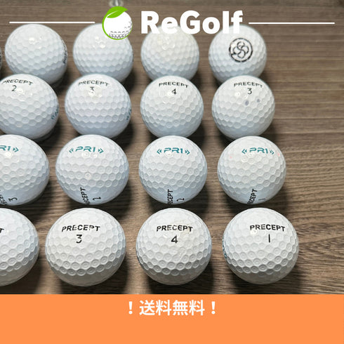 【中古】 ロストボール ブリヂストン プリセプト PR1 ホワイト 20球 ACランク ゴルフボール リゴルフ