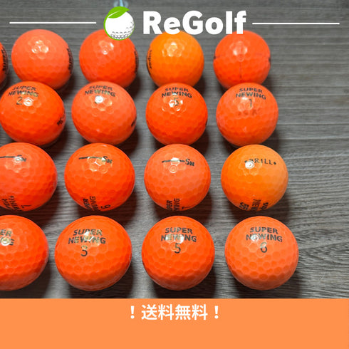 【中古】 ロストボール ブリヂストン ニューイング スーパー ニューイング オレンジ 銘柄混合 20球 ACランク ゴルフボール リゴルフ