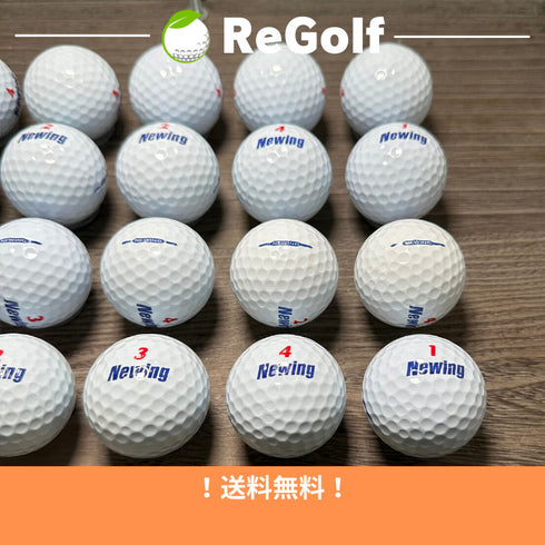 【中古】 ロストボール ブリヂストン ニューイング スーパーソフトフィール ホワイト 20球 ABランク ゴルフボール リゴルフ