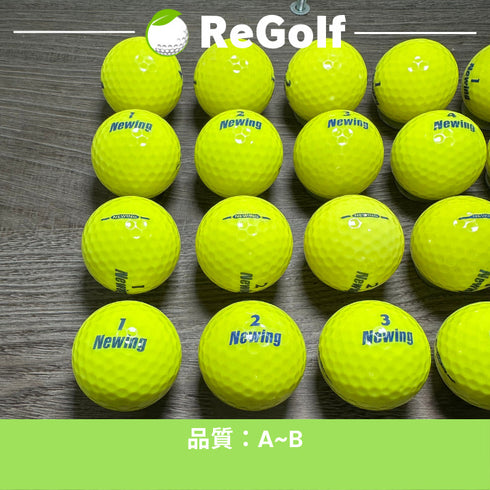 【中古】 ロストボール ブリヂストン ニューイング スーパーソフトフィール イエロー 年式混合 20球 ABランク ゴルフボール リゴルフ