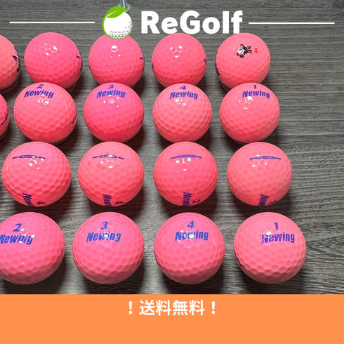 【中古】 ロストボール ブリヂストン ニューイング スーパーソフトフィール ピンク 20球 ACランク ゴルフボール リゴルフ