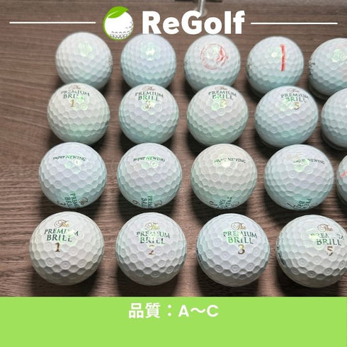 【中古】 ロストボール ブリヂストン ニューイング プレミアム ブリル パール ブルー 20球 ACランク ゴルフボール リゴルフ