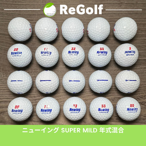 【中古】 ロストボール ブリヂストン ニューイング スーパーマイルド ホワイト 年式混合 20球 ABランク ゴルフボール リゴルフ