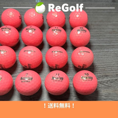 【中古】 ロストボール ブリヂストン ニューイング スーパーマイルド ピンク 年式混合 20球 ACランク ゴルフボール リゴルフ